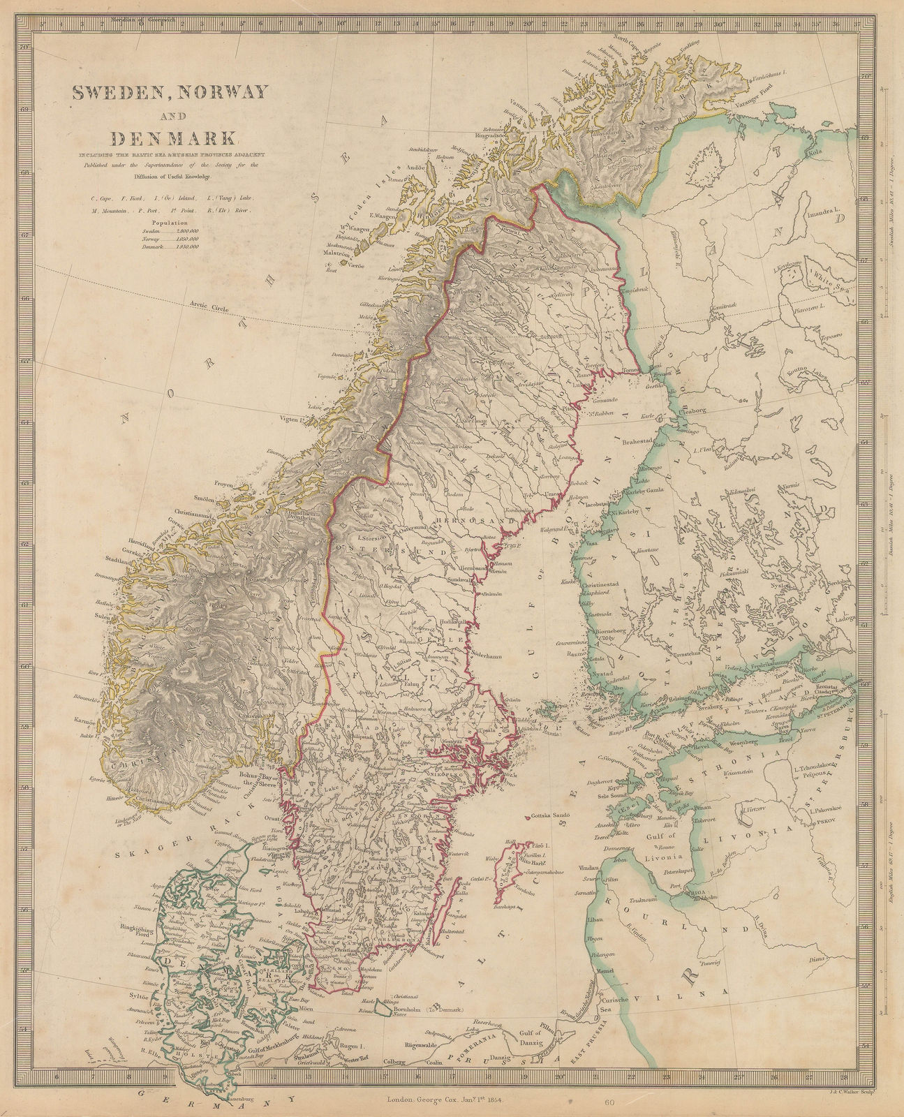 Society for the Diffusion of Useful Knowledge (SDUK), Sweden, Norway and Denmark, 1854