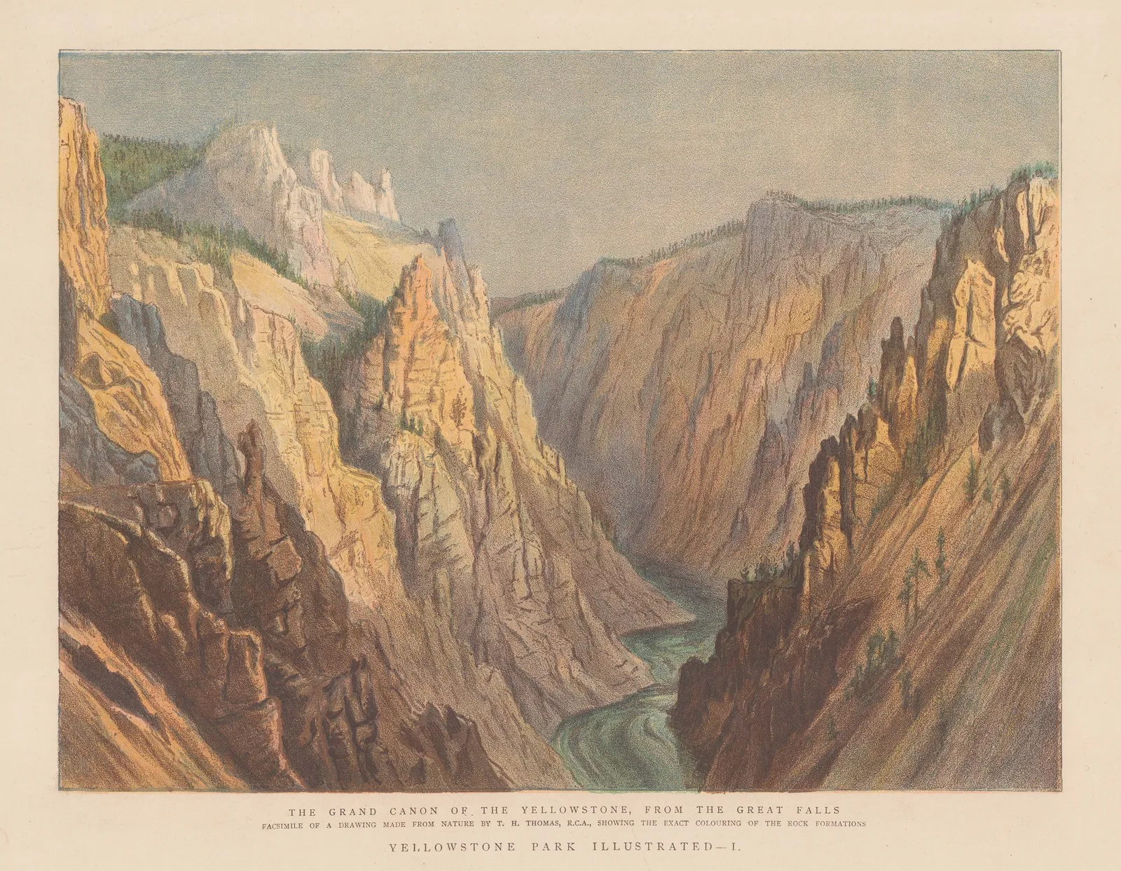 The Graphic Magazine, Wyoming - Yellowstone Park, 1888