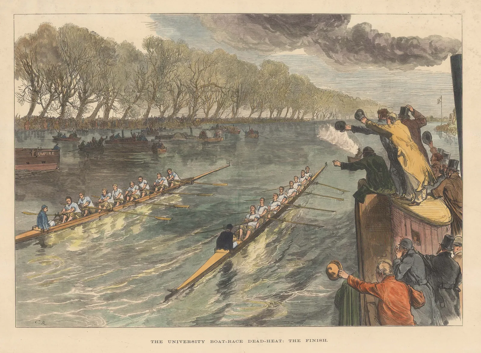 Illustrated London News (ILN), Rowing - Oxford and Cambridge Boat Race, 1877
