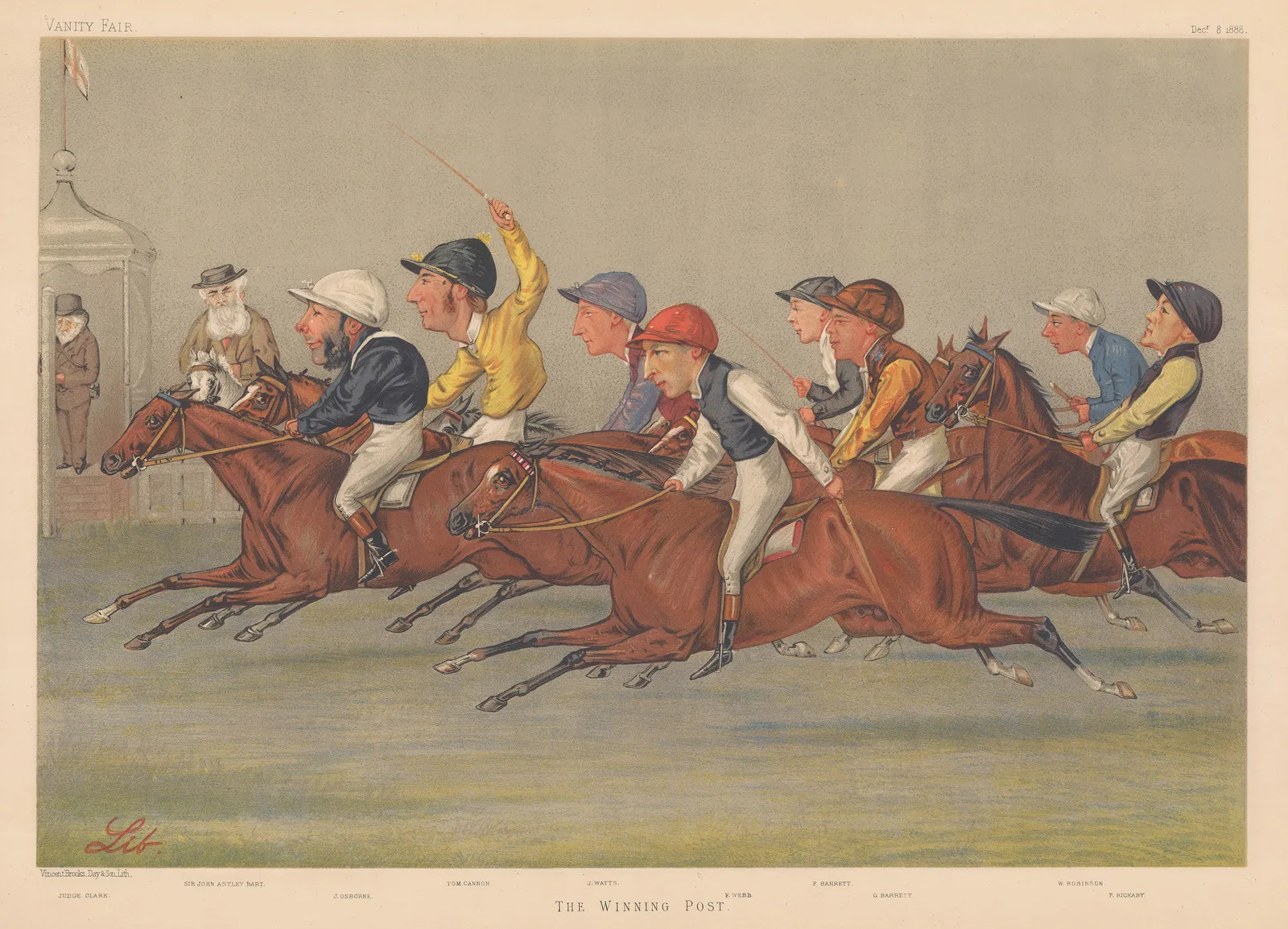 Vanity Fair, Horse Racing - Winning Post, 1888