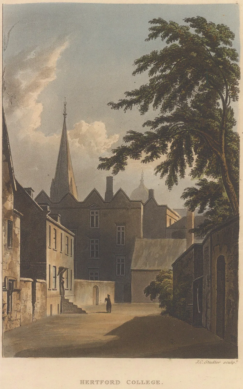 Rudolph Ackermann, Oxford University - Hertford College, 1814