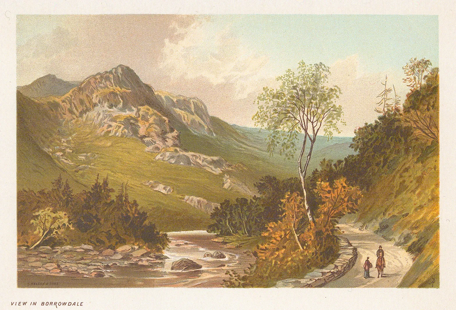 Thomas Nelson, Lake District - Borrowdale, 1889