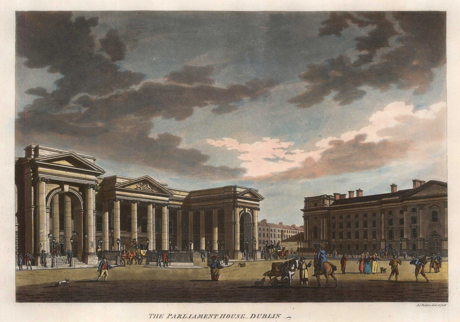 Thomas Malton, Ireland - Dublin, Parliament House, 1793