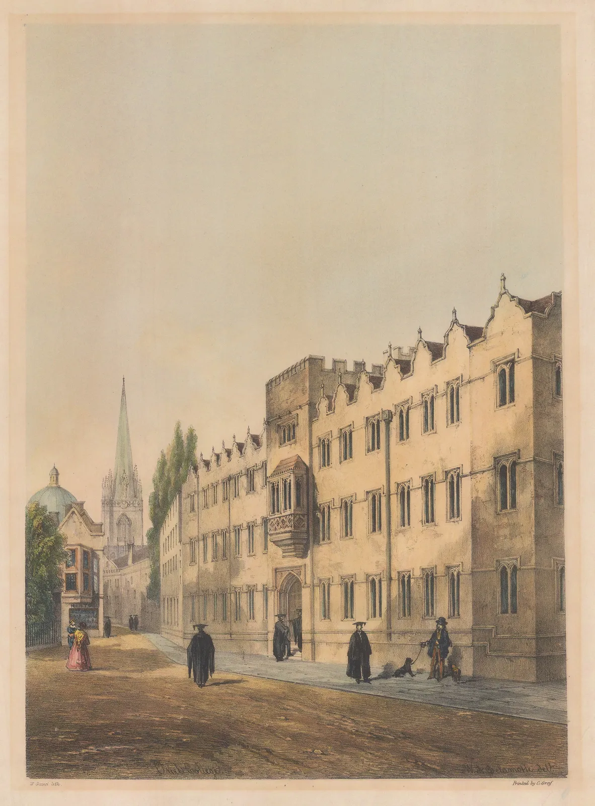 William Delamotte, Oxford University - Oriel College, 1840 c.