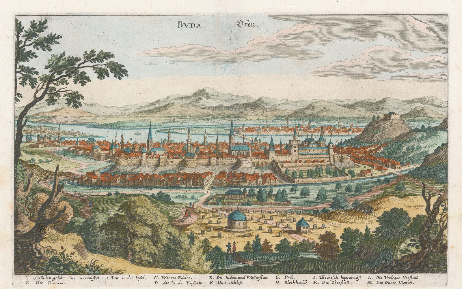 Matthäus Merian, Hungary - Budapest, 1640 c.