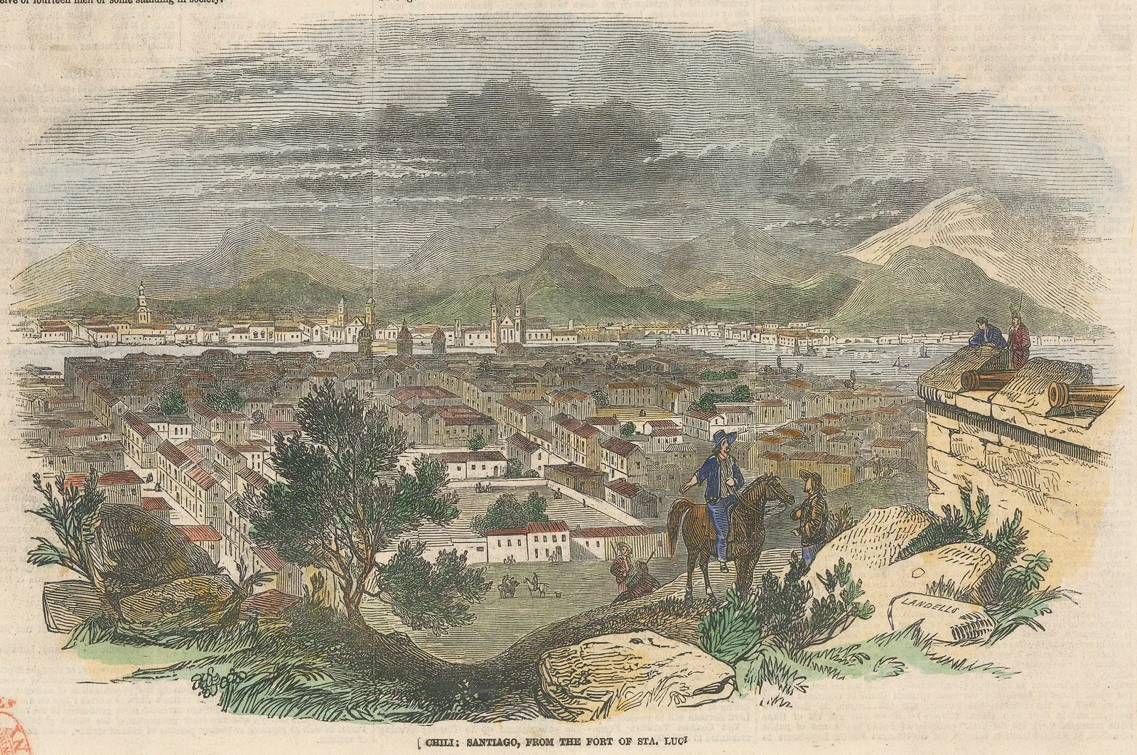 Illustrated London News (ILN), Chile - Santiago, 1846