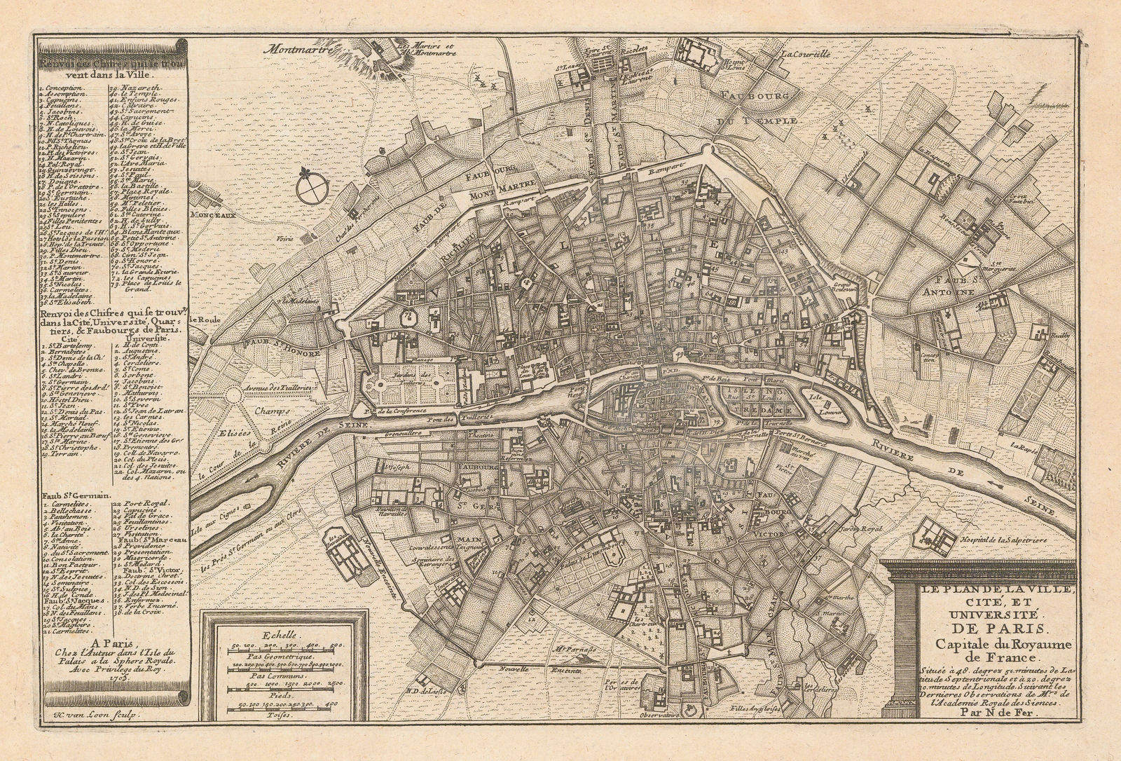 Nicolas de Fer, Paris, 1705