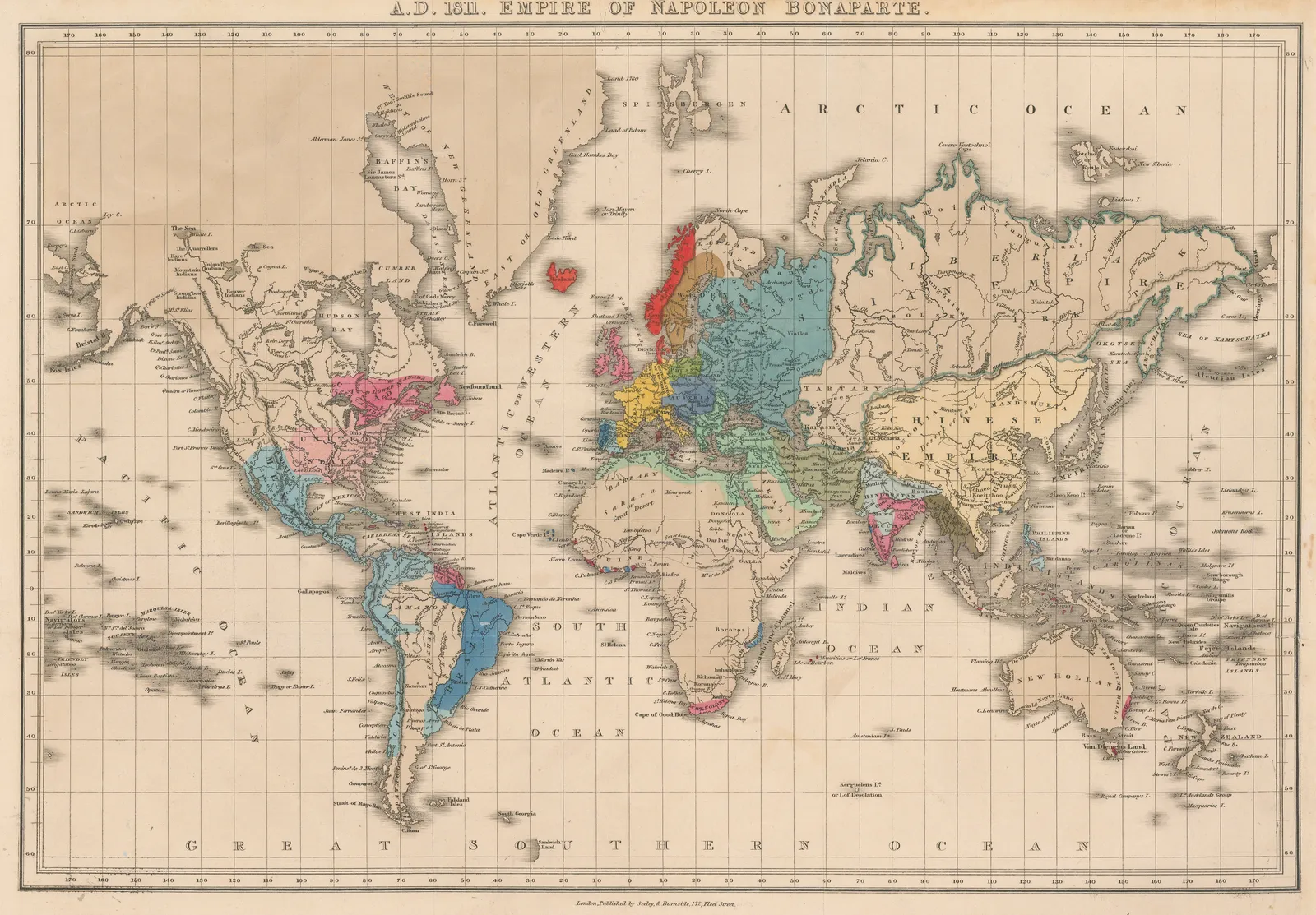 Edward Quin, A.D. 1811. Empire of Napoleon Bonaparte, 1830 c.