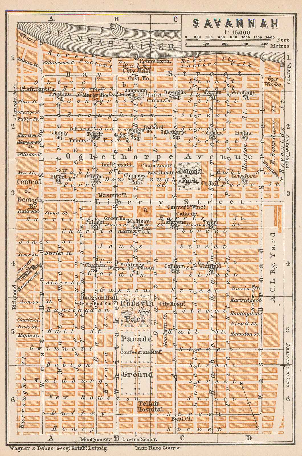 Karl Baedeker, Savannah, 1909