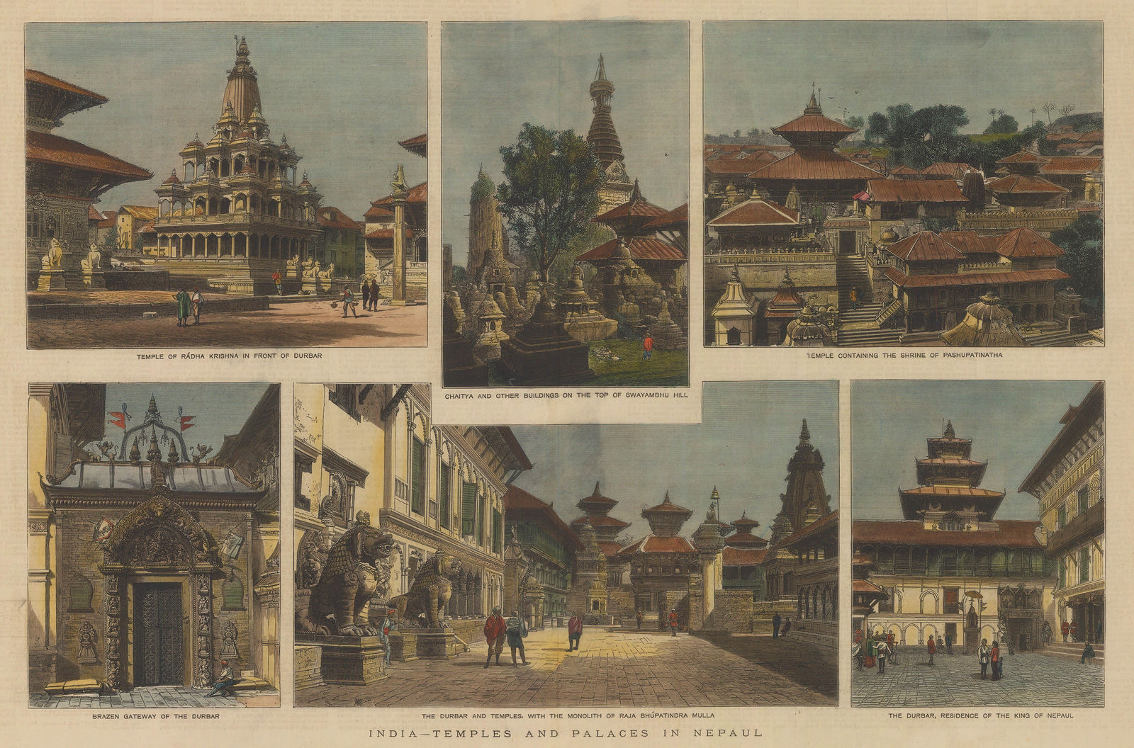 The Graphic Magazine, Nepal - Kathmandu, 1880