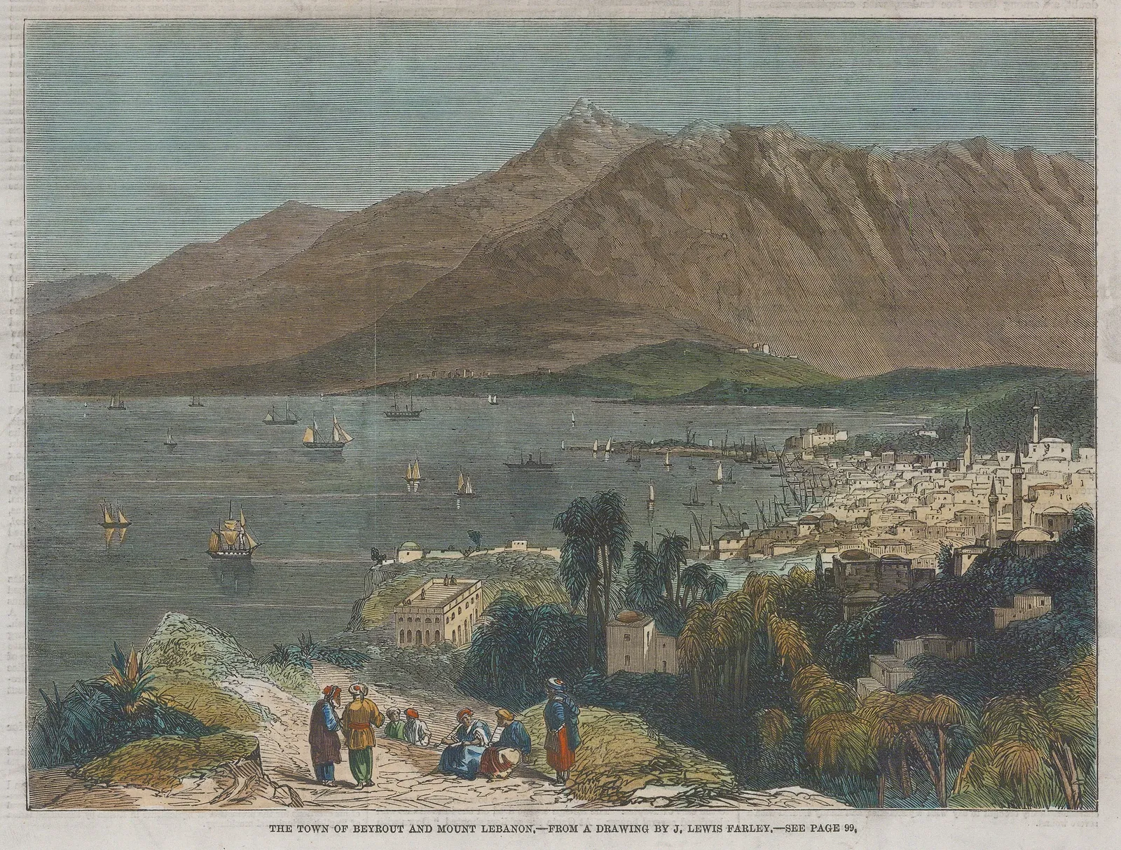 Illustrated London News (ILN), Lebanon - Beirut, 1860