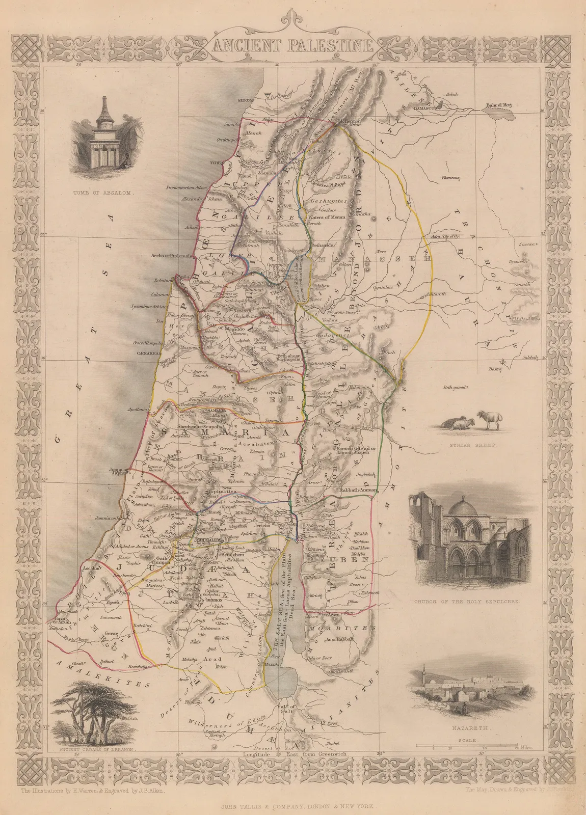 John Tallis, Ancient Palestine, 1851