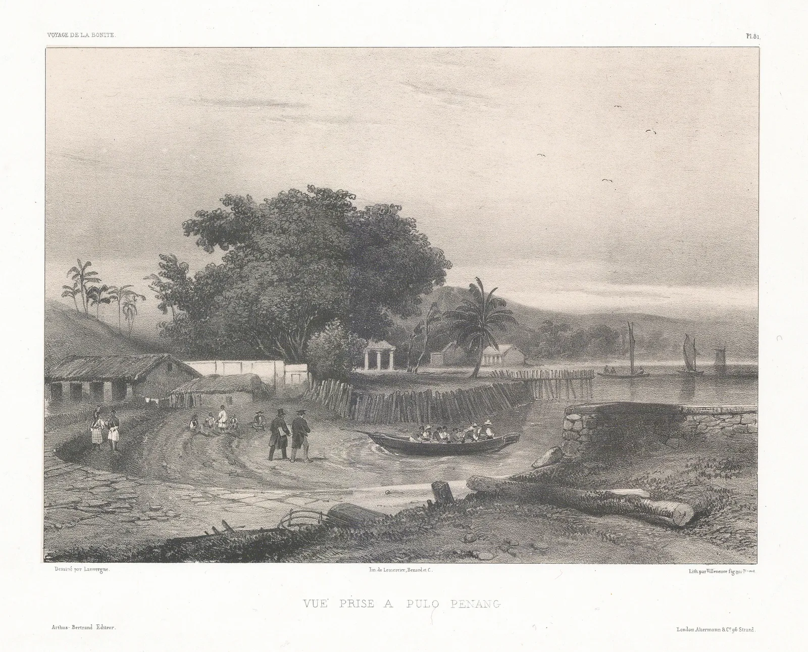 Auguste-Nicolas Vaillant, Malaysia - Penang Island, 1850 c.