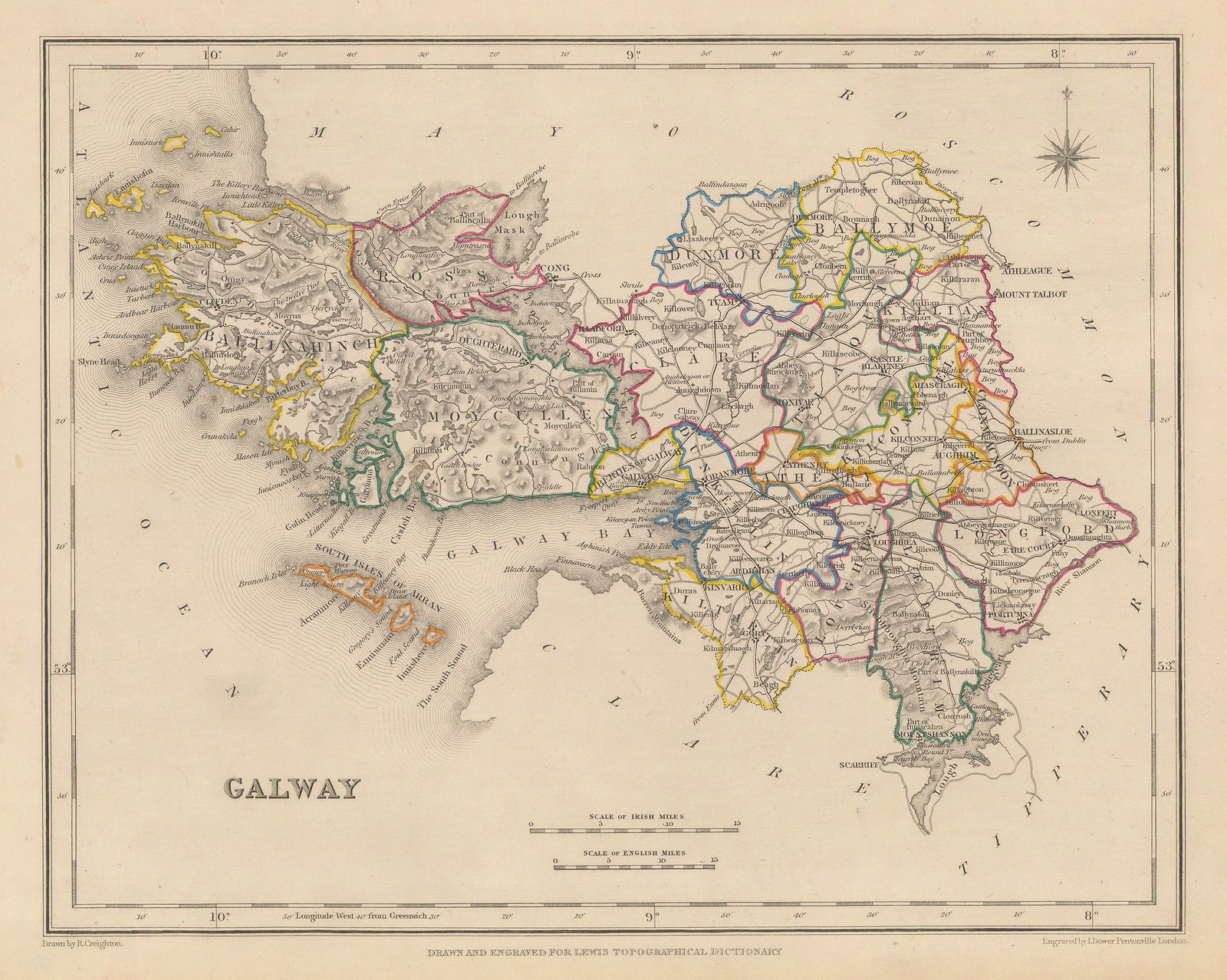 Samuel Lewis, Galway, 1850