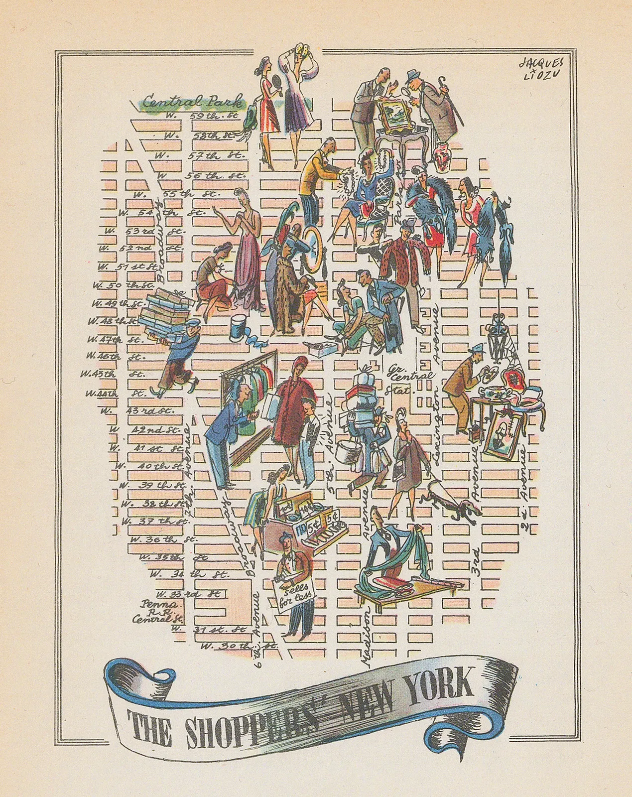 Dore Ogrizek, The Shopper's New York, 1946