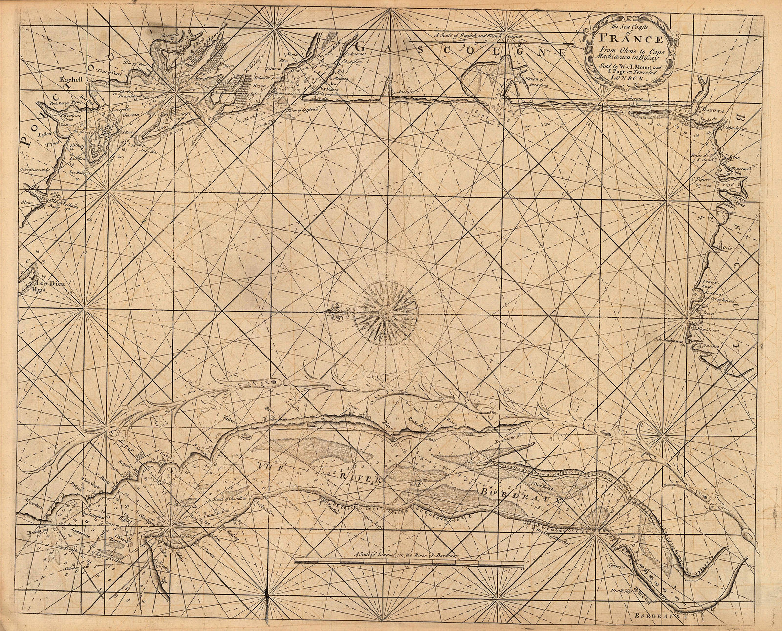 Mount & Page, Bay of Biscay from Olonne to Bermeo, 1750 c.