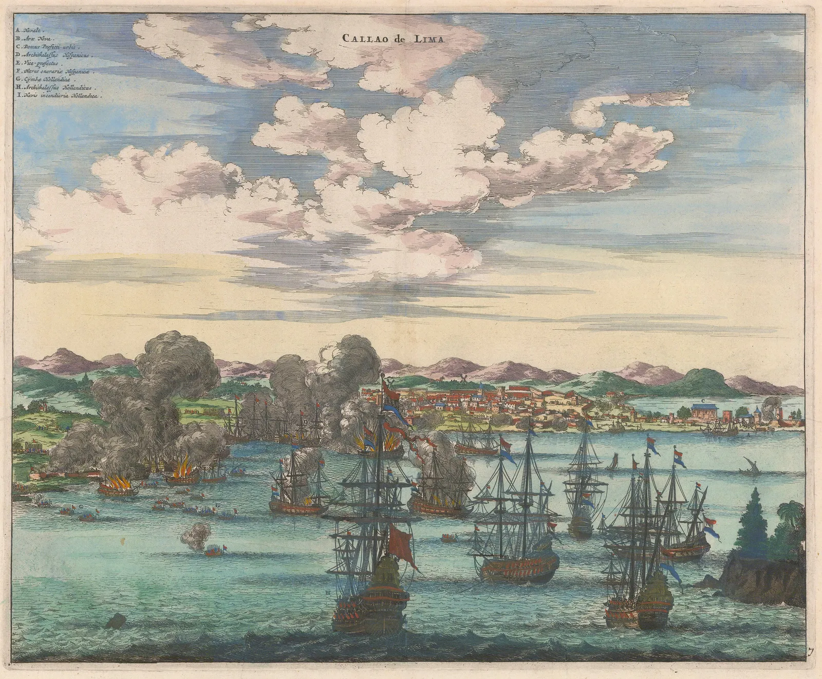 John Ogilby, Peru - Lima, Callao Port, 1671