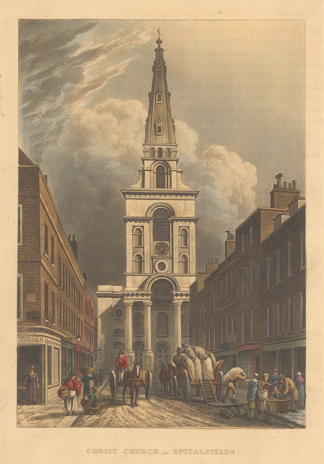 John Papworth, London - Christ Church and Commercial Street , 1816