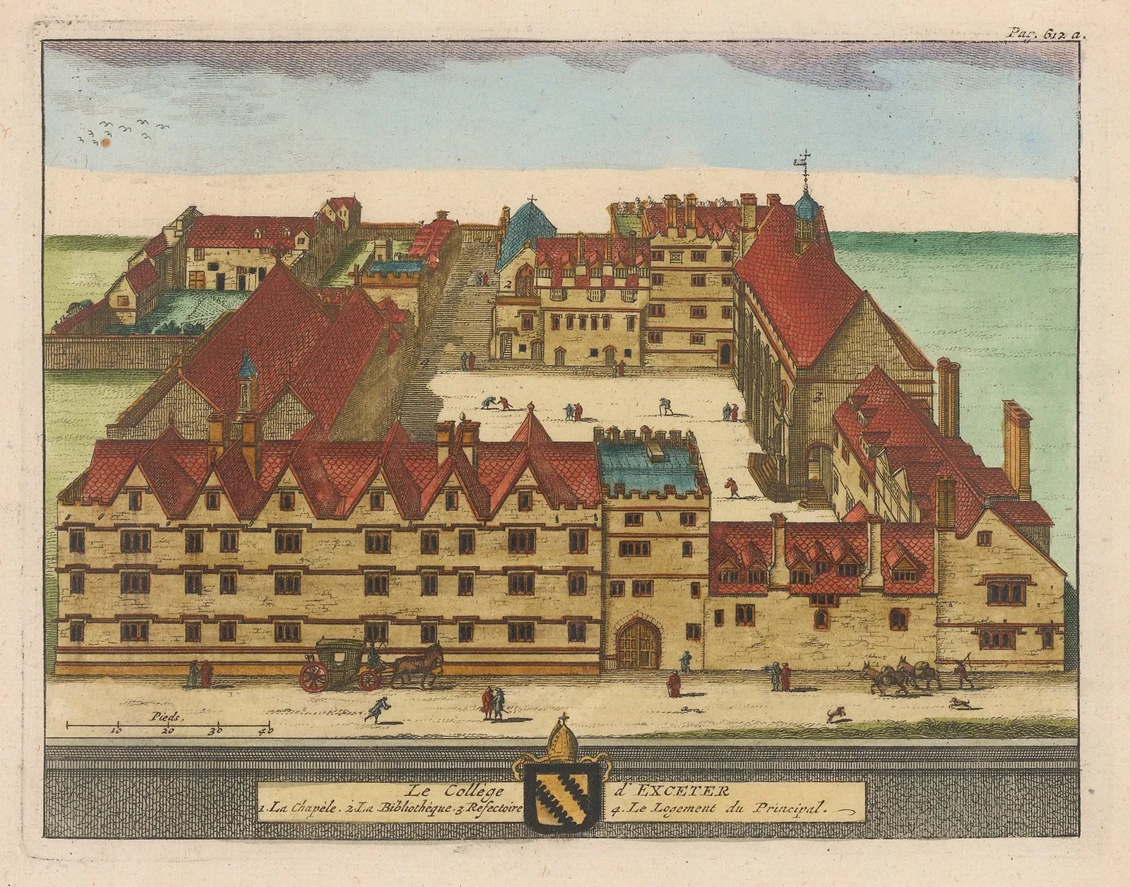 Pieter Van der Aa, Oxford University - Exeter College, 1727