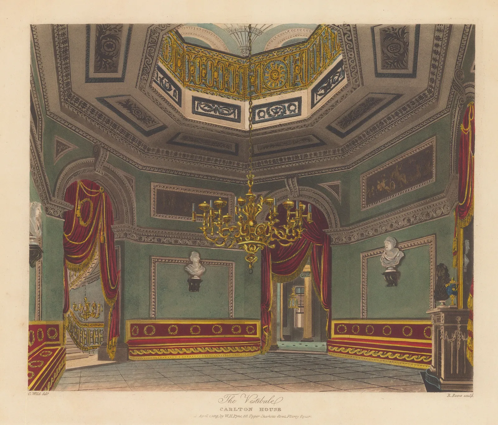 William Henry Pyne, London - Carlton House, 1818
