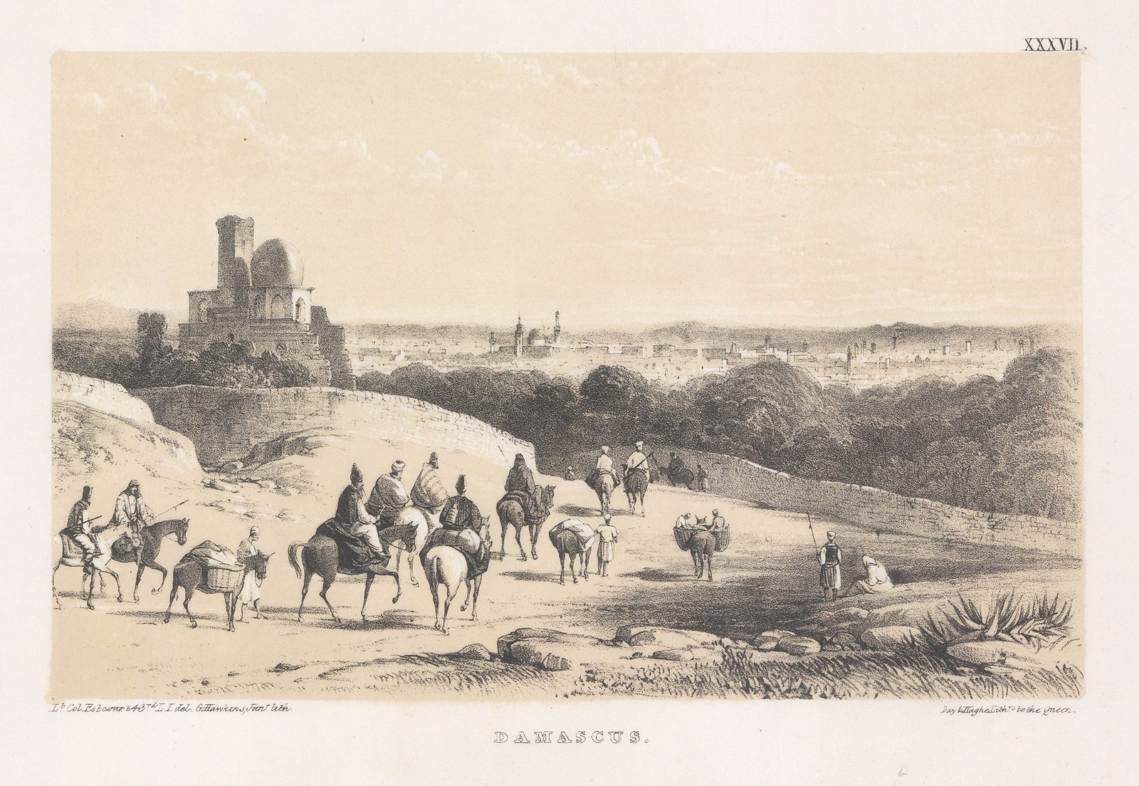 Lt. Col. Francis Rawdon Chesney, Syria - Damascus, 1850