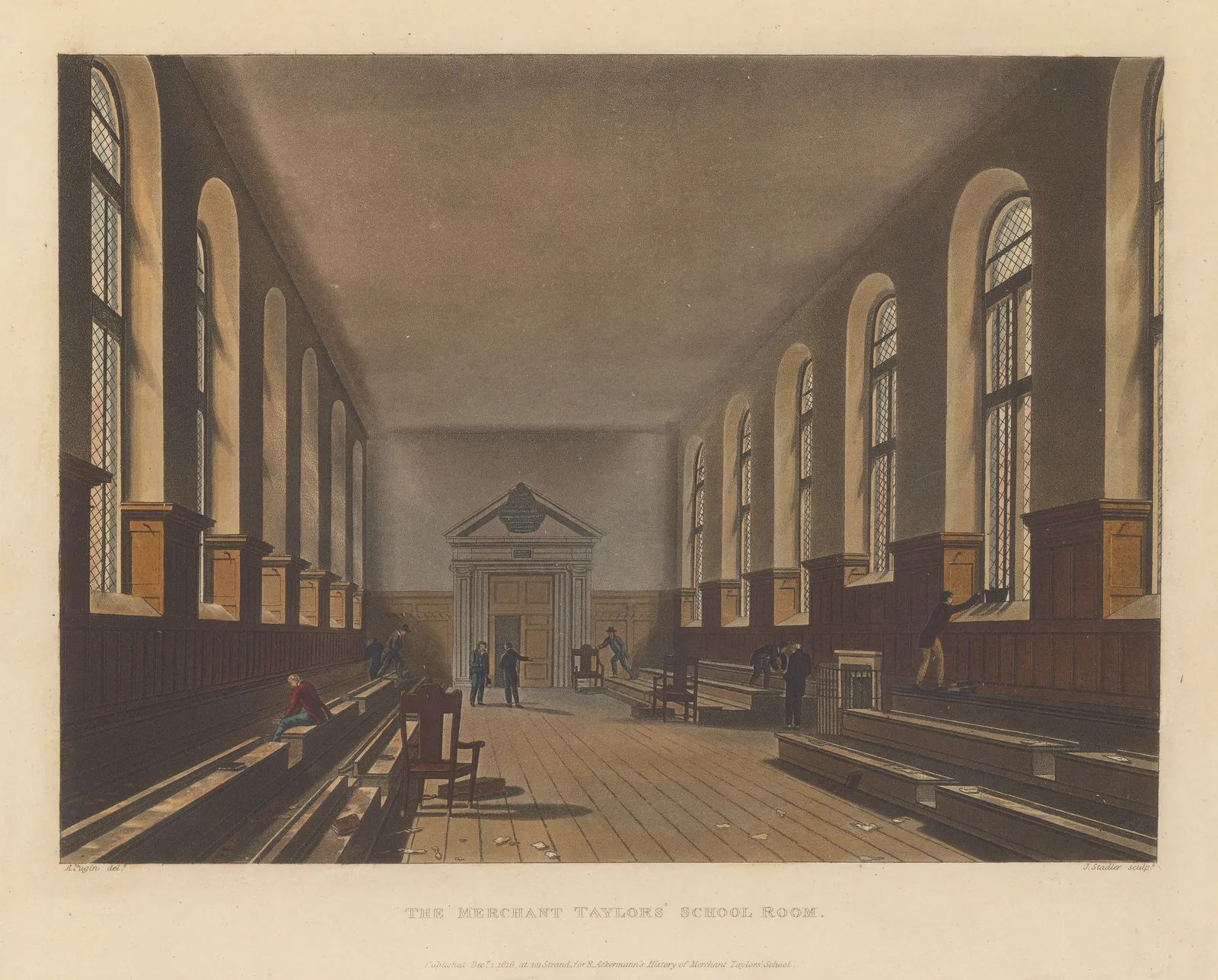 Rudolph Ackermann, London - Merchant Taylor's School, 1816
