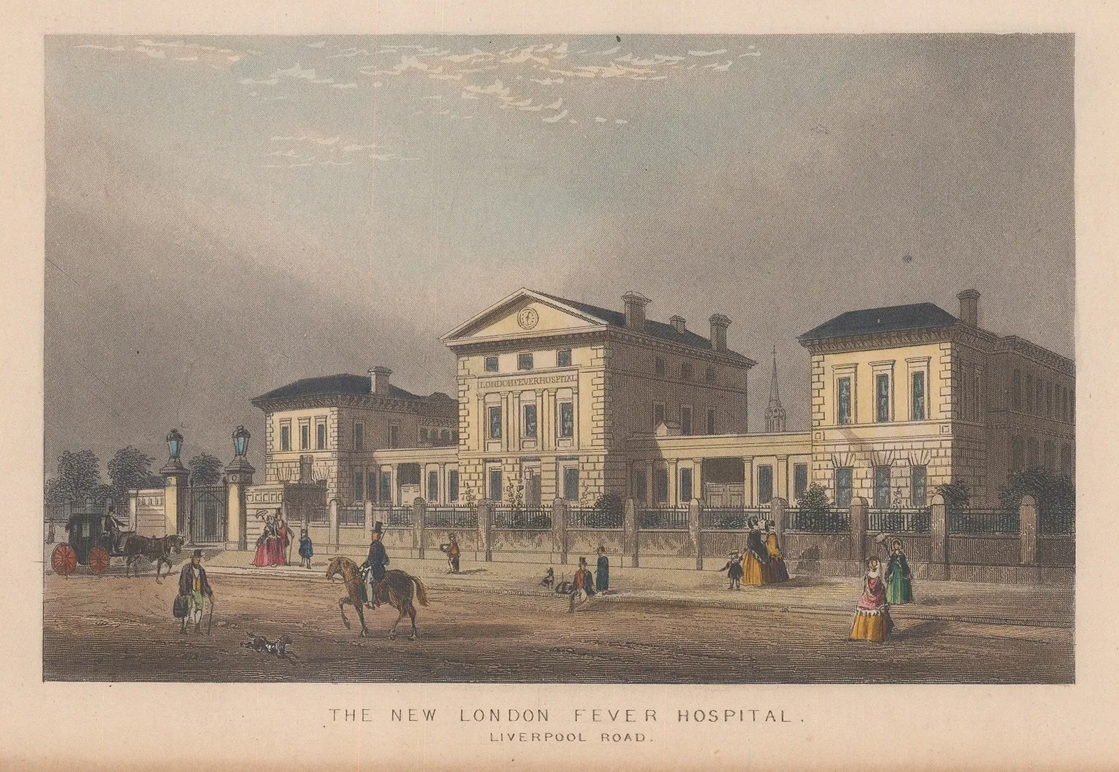 John Tallis, London - Royal Free Hospital (London Fever Hospital), 1851