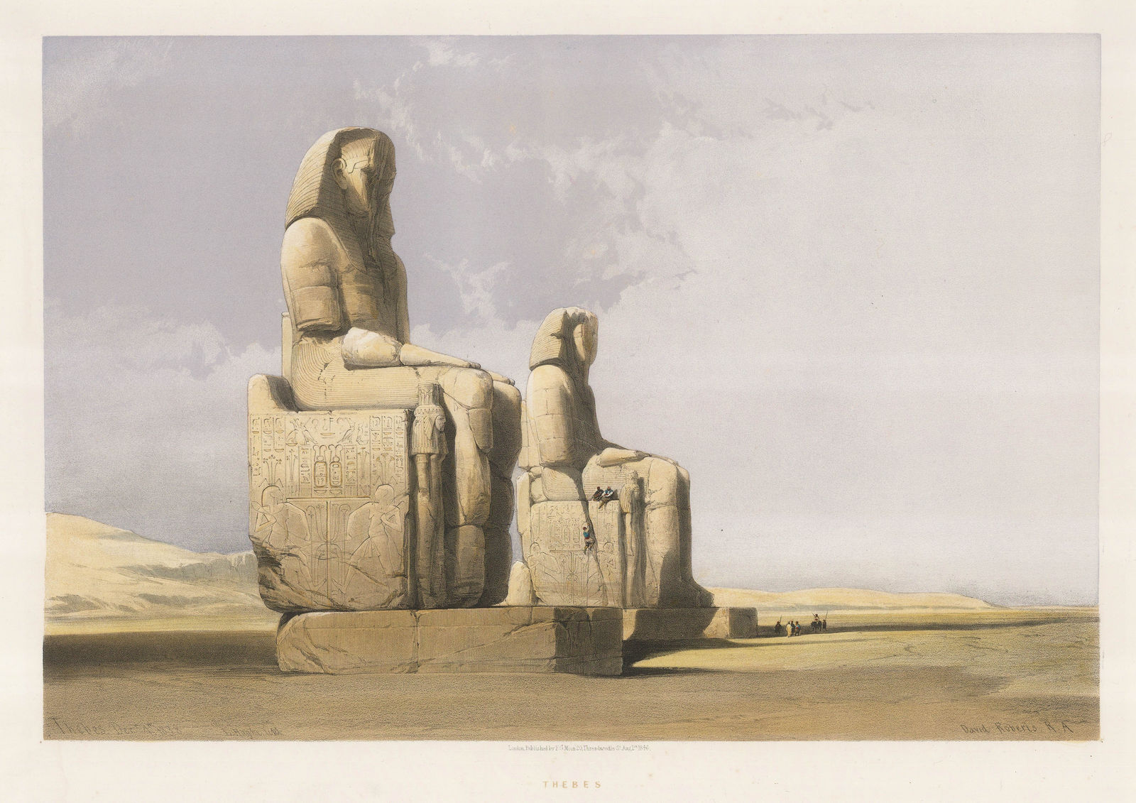 David Roberts, Egypt - Memnonium, 1846