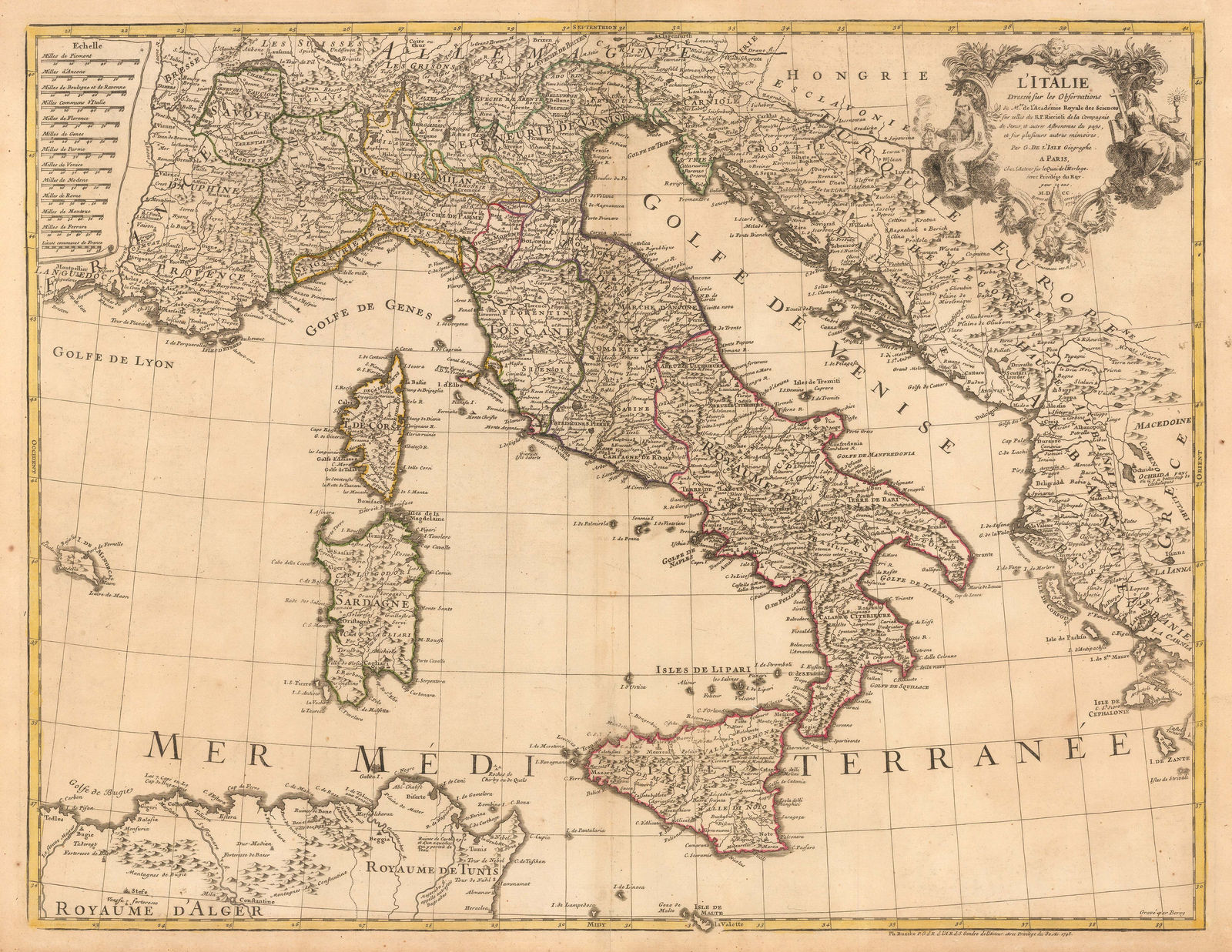 Philippe Buache, Italy, 1745
