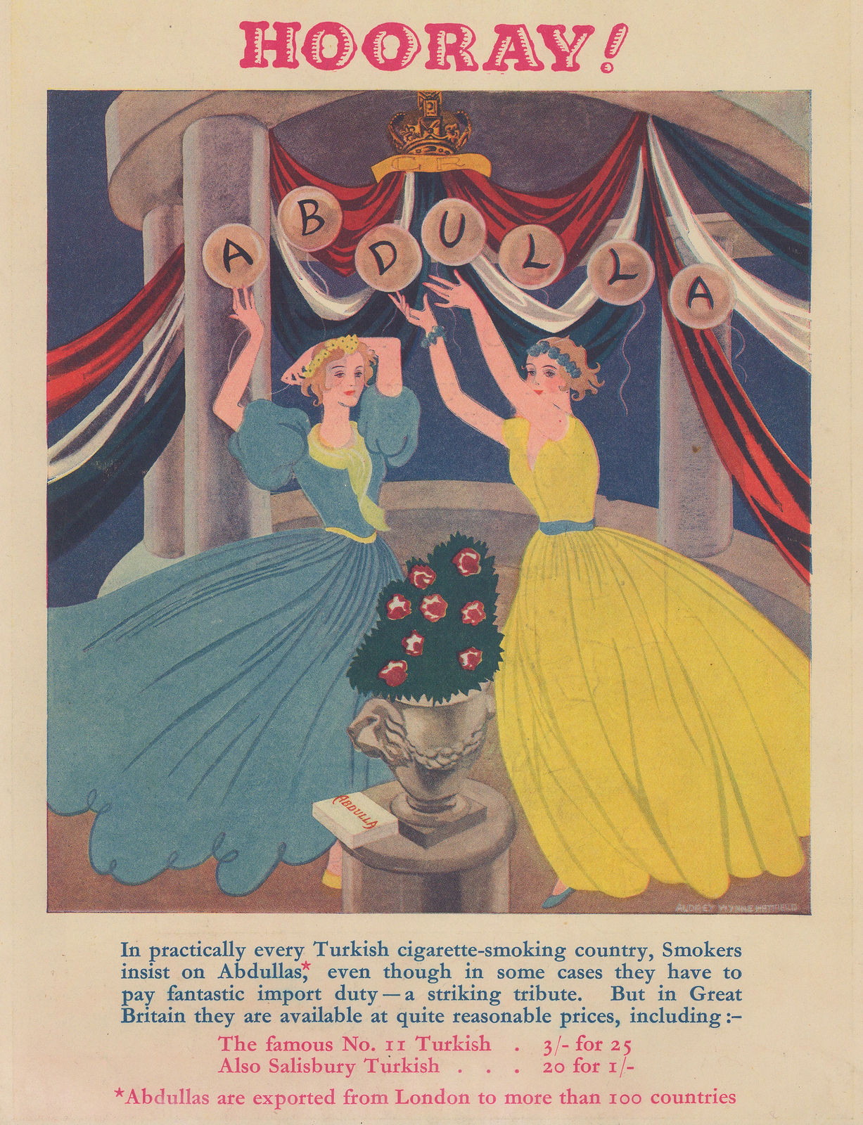 Punch, Cigarettes - Abdulla Cigarettes, 1937