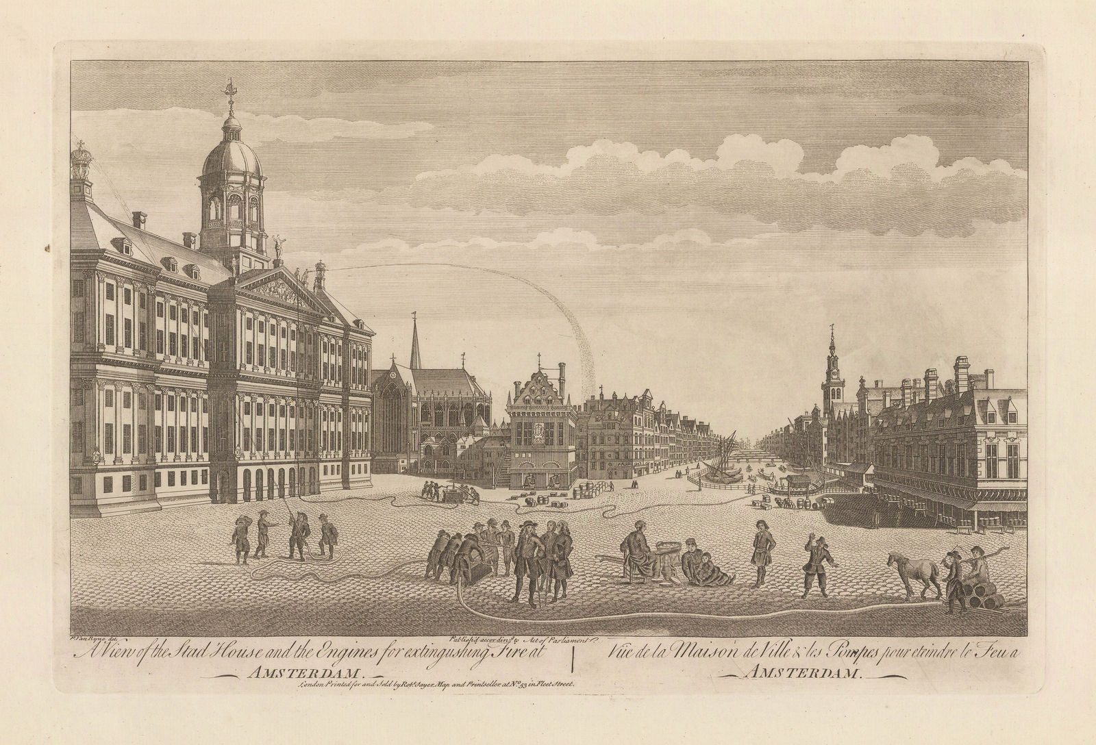 Robert Sayer, Netherlands - Amsterdam, Dam Square, 1774