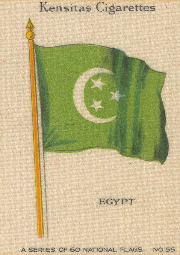 Kensitas Cigarettes, Flags - Egypt, 1920 c.