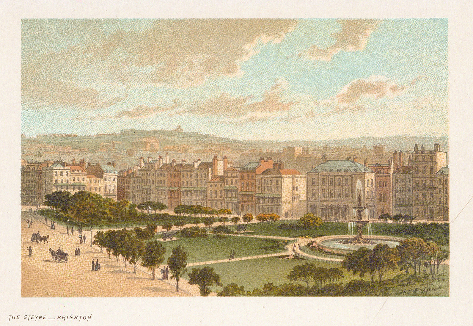 Thomas Nelson, Brighton - The Old Steine, 1889