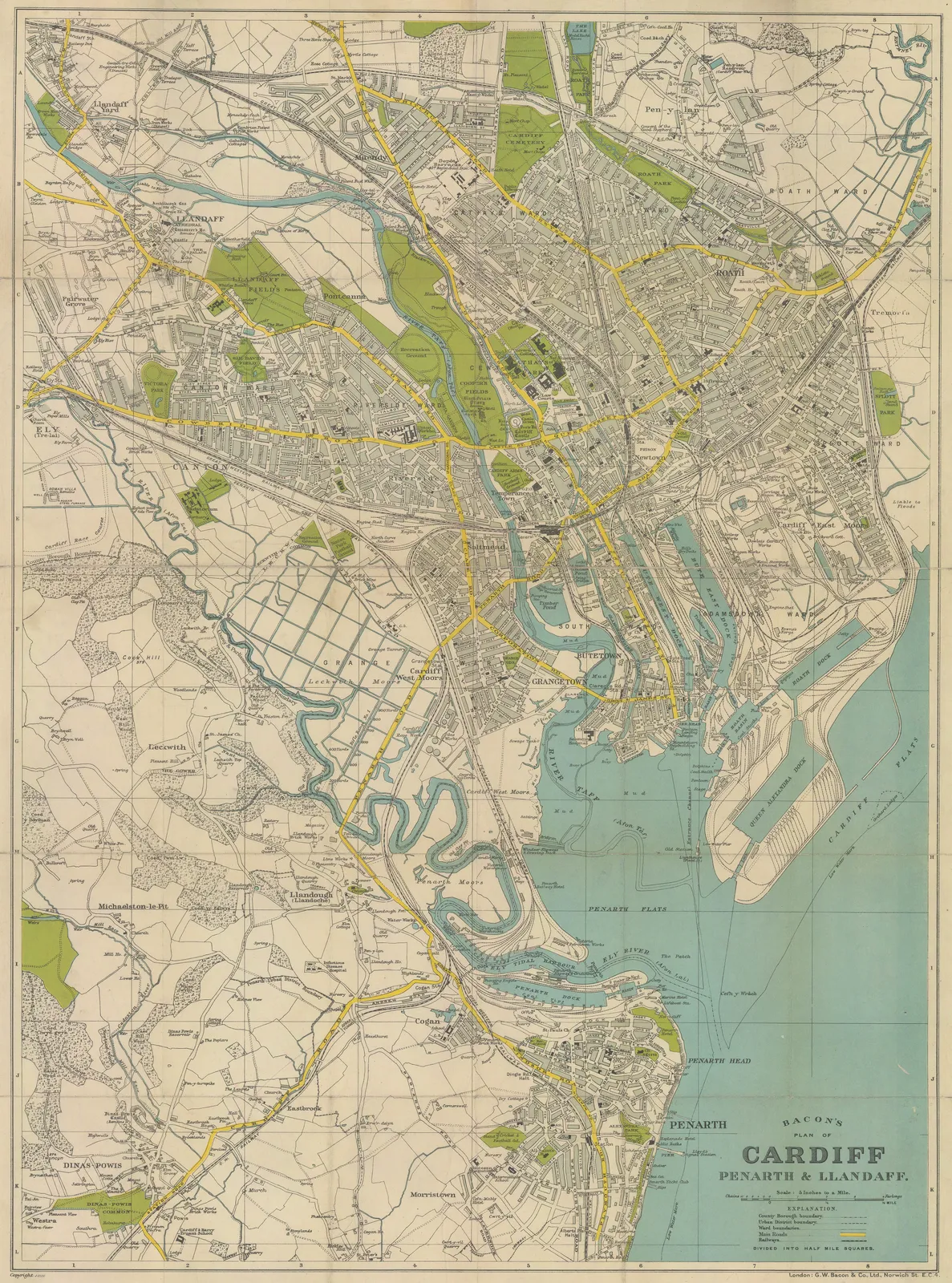 George W. Bacon, Cardiff, Penarth & Llandaff, 1920 c.