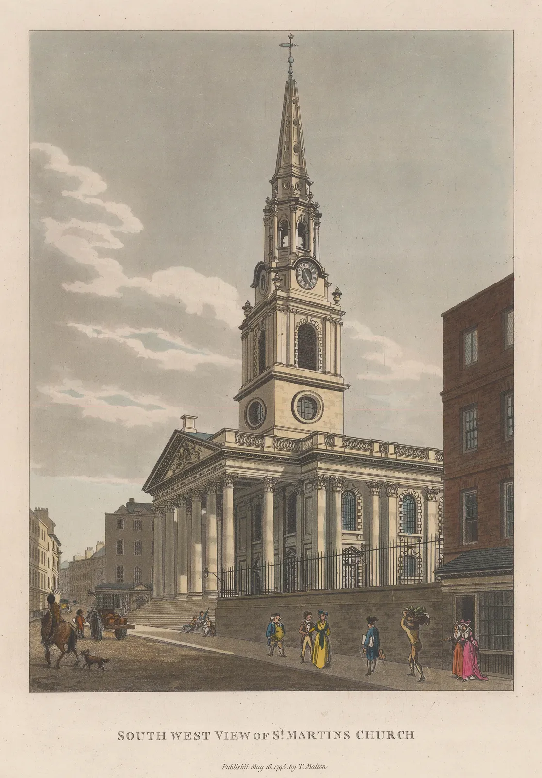 Thomas Malton, London - St. Martin-in-the-Fields, 1795