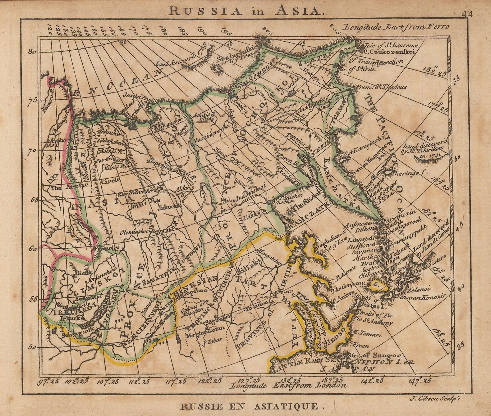 Andrew Dury, Russia in Asia, 1761