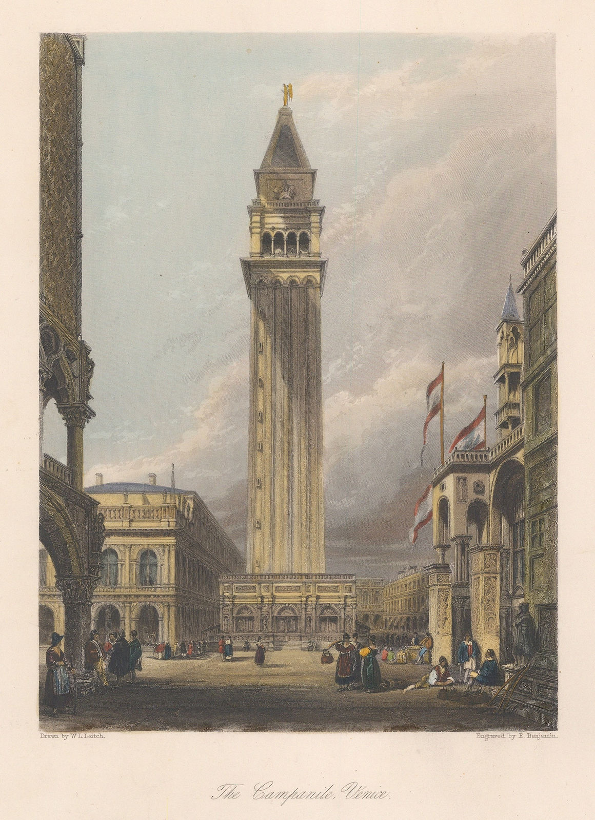 Henry Fisher, Italy - Venice, Piazza San Marco, 1840 c.