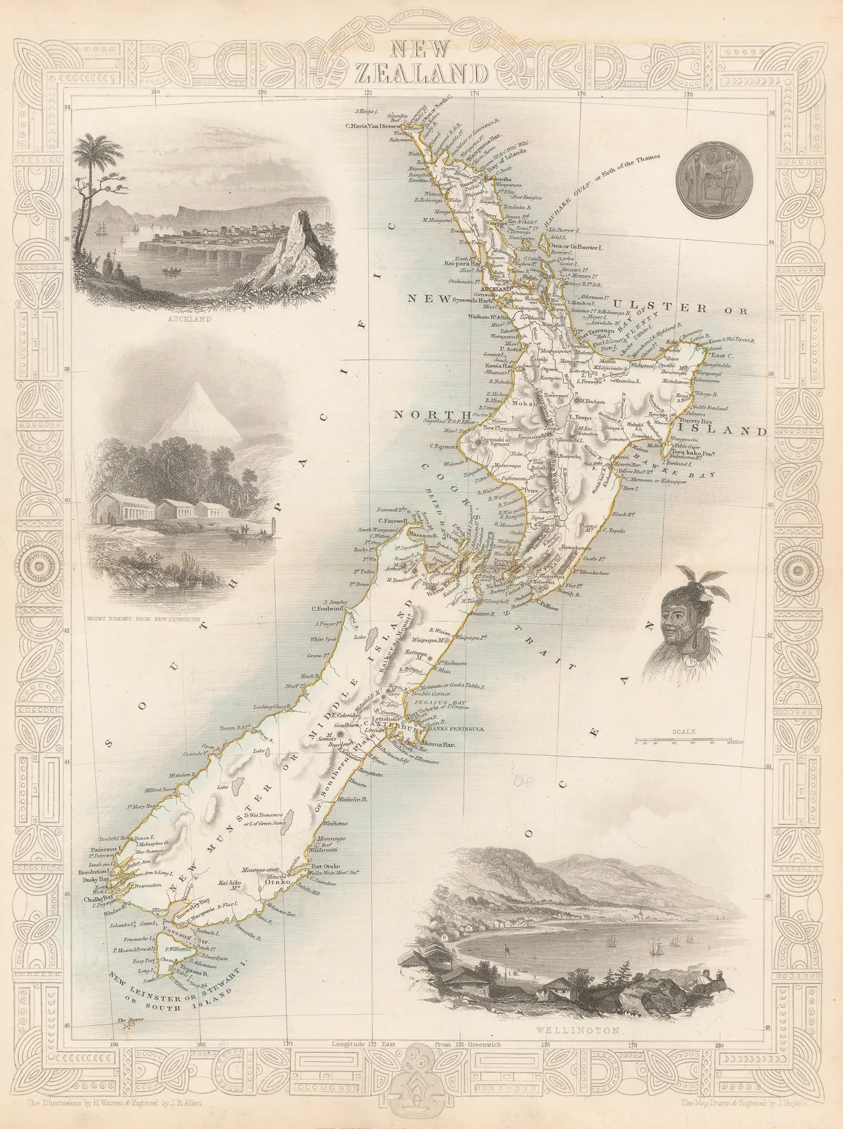 John Tallis, New Zealand, 1850
