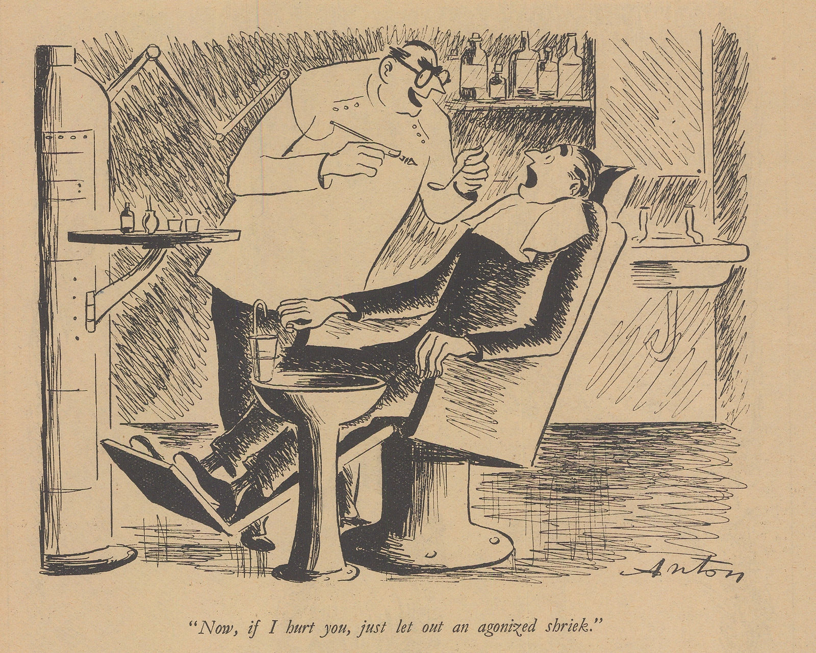 Punch, London - Dentistry Cartoon, 1947