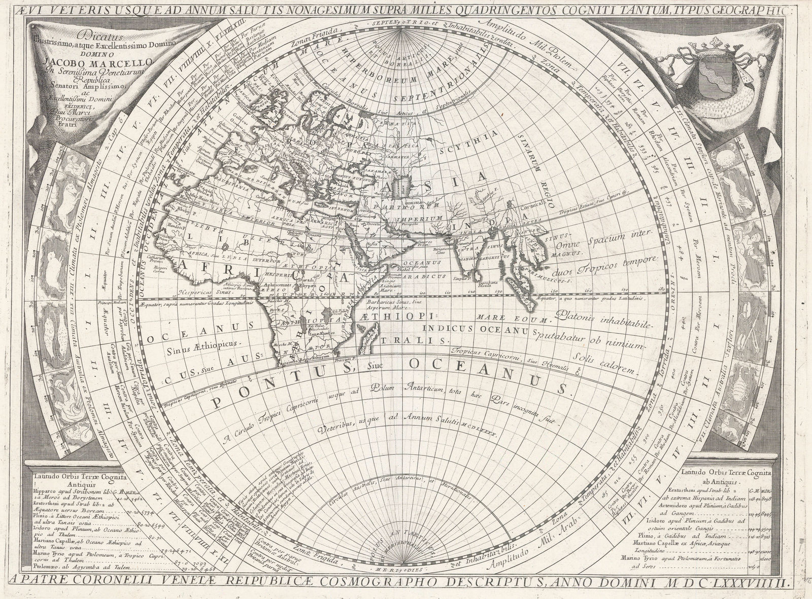 Vincenzo Coronelli, Ancient World, 1692 c