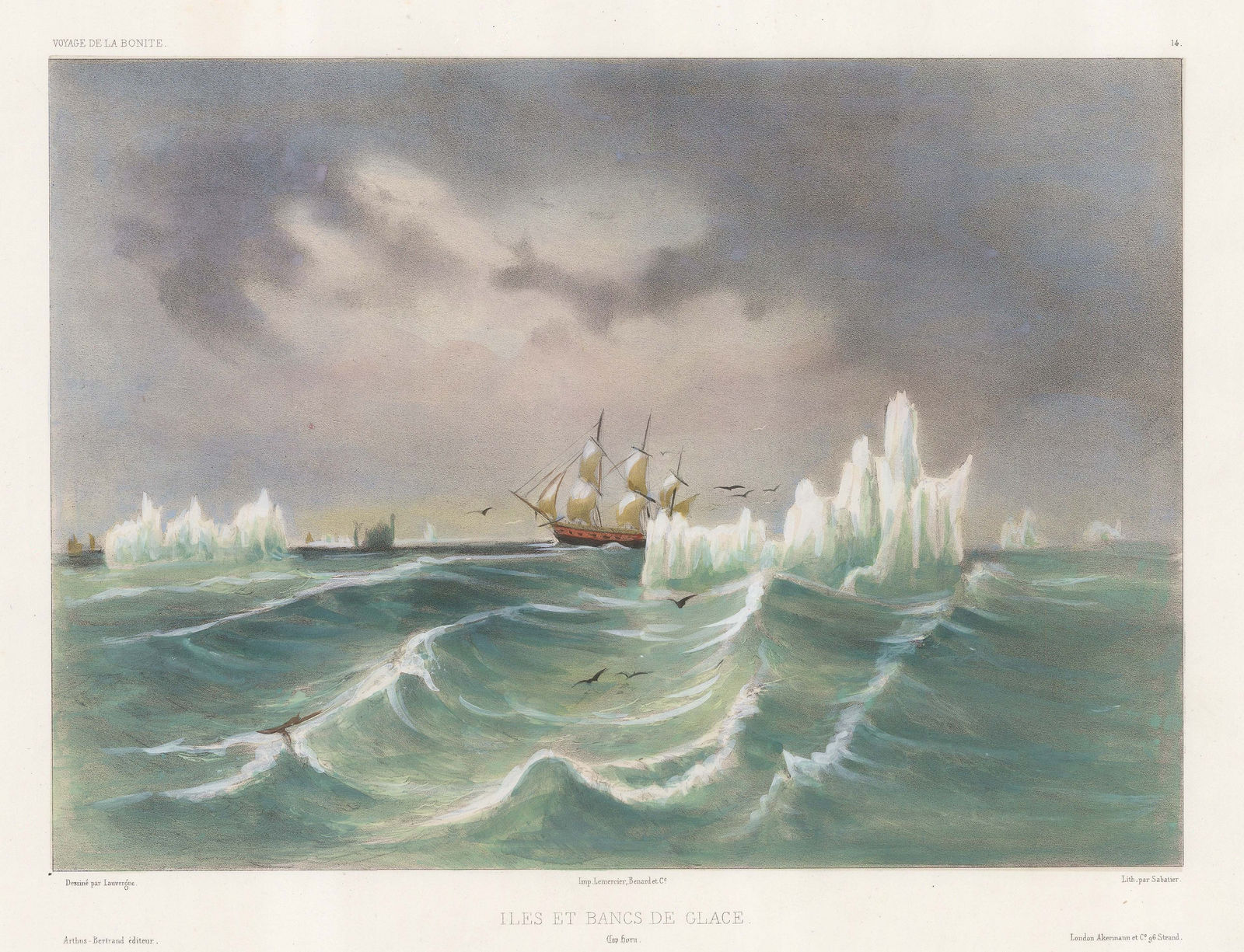 Auguste-Nicolas Vaillant, Chile - Cape Horn, 1850 c.