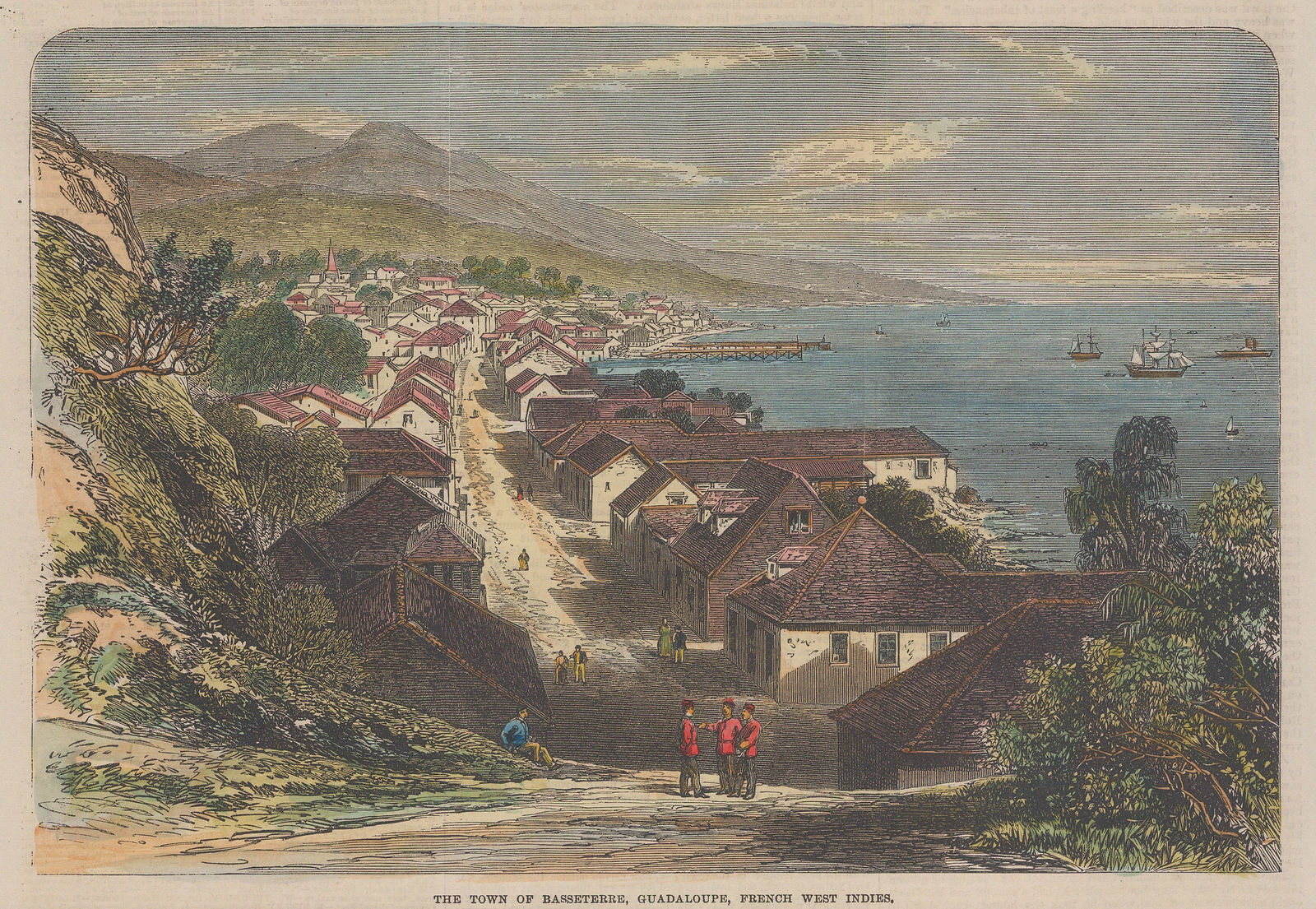 Illustrated London News (ILN), Guadeloupe - Basterre, 1865