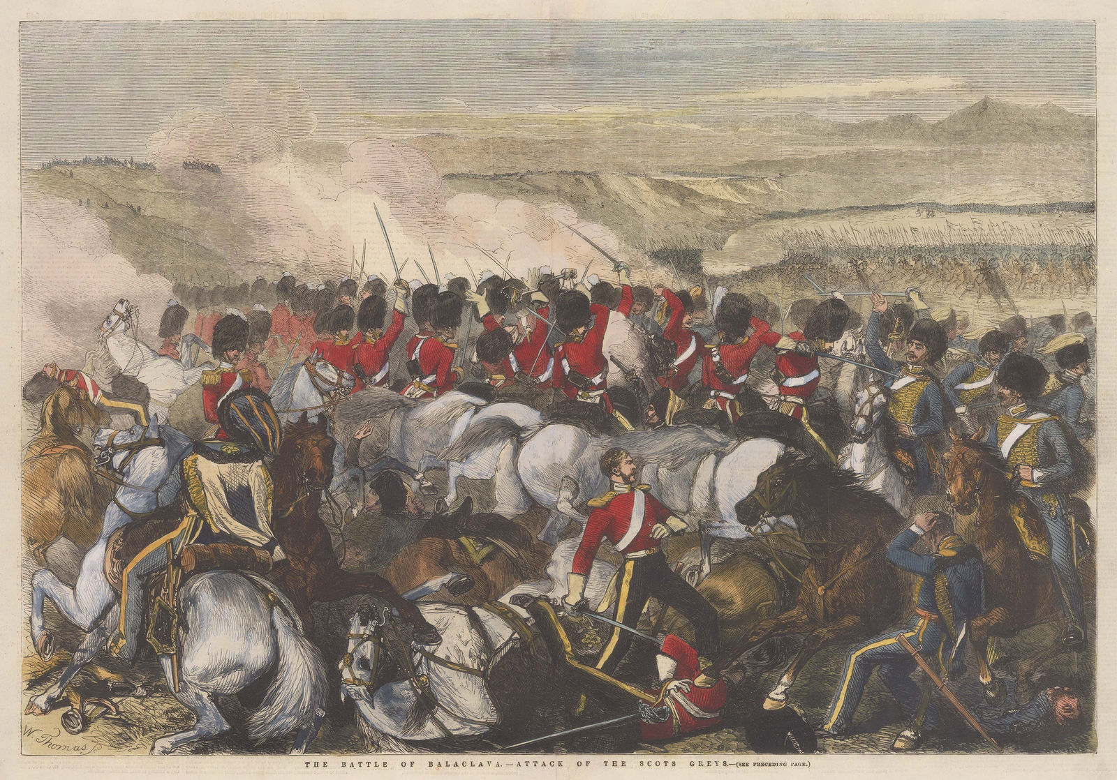 Illustrated London News (ILN), Crimean War - Battle of Balaclava, 1854