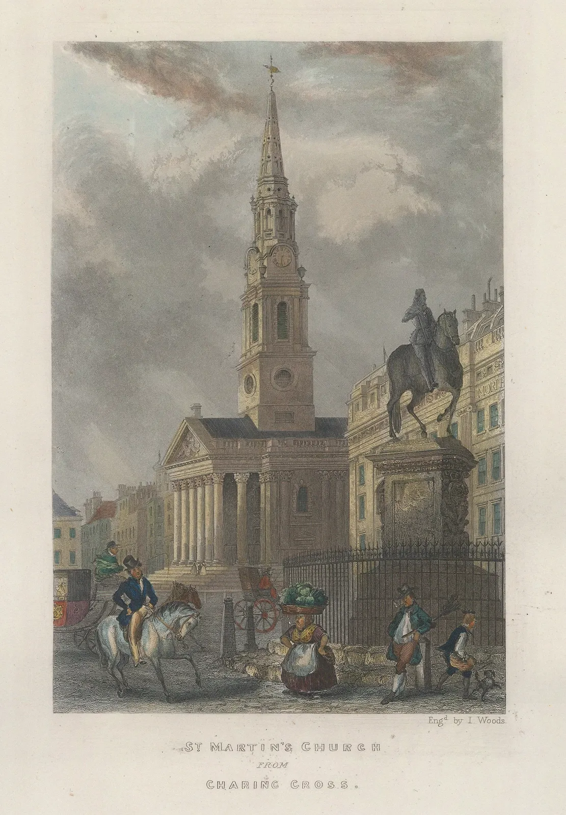 William Fearnside, London - St Martin's Church, 1838