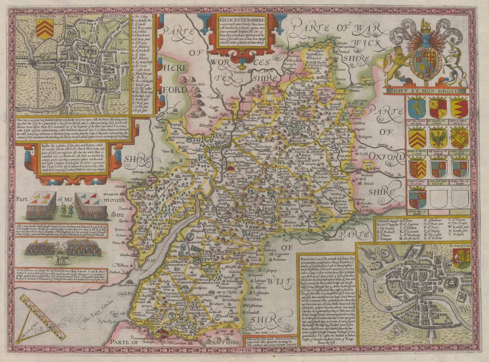 John Speed, Gloucestershire, 1616