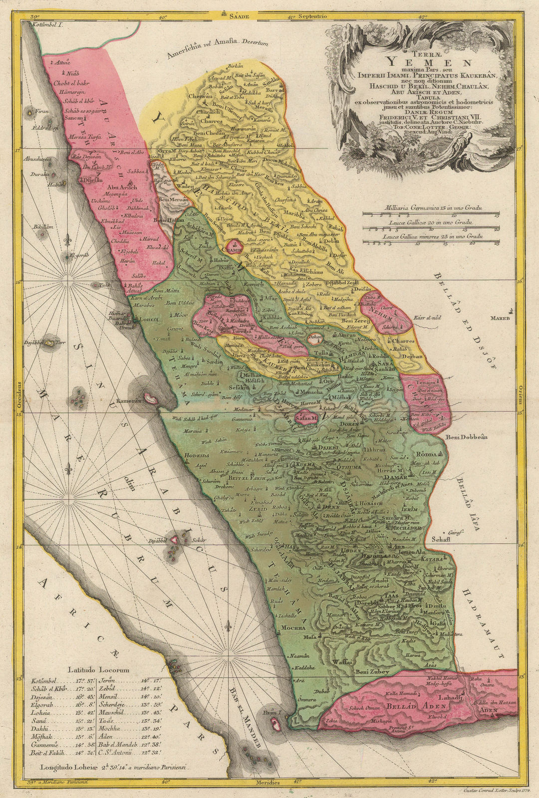 Tobias & Gustav Lotter, Yemen, 1774 c.
