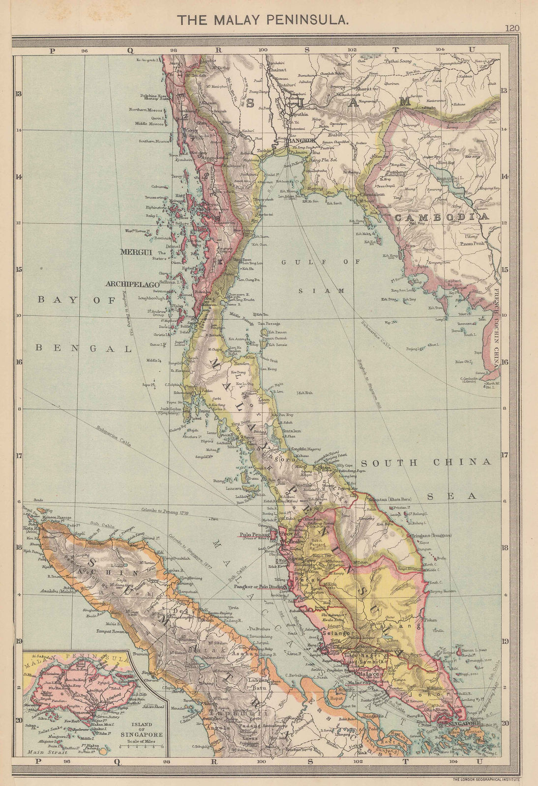 George Philip & Son Ltd., The Malay Peninsula, 1910 c.