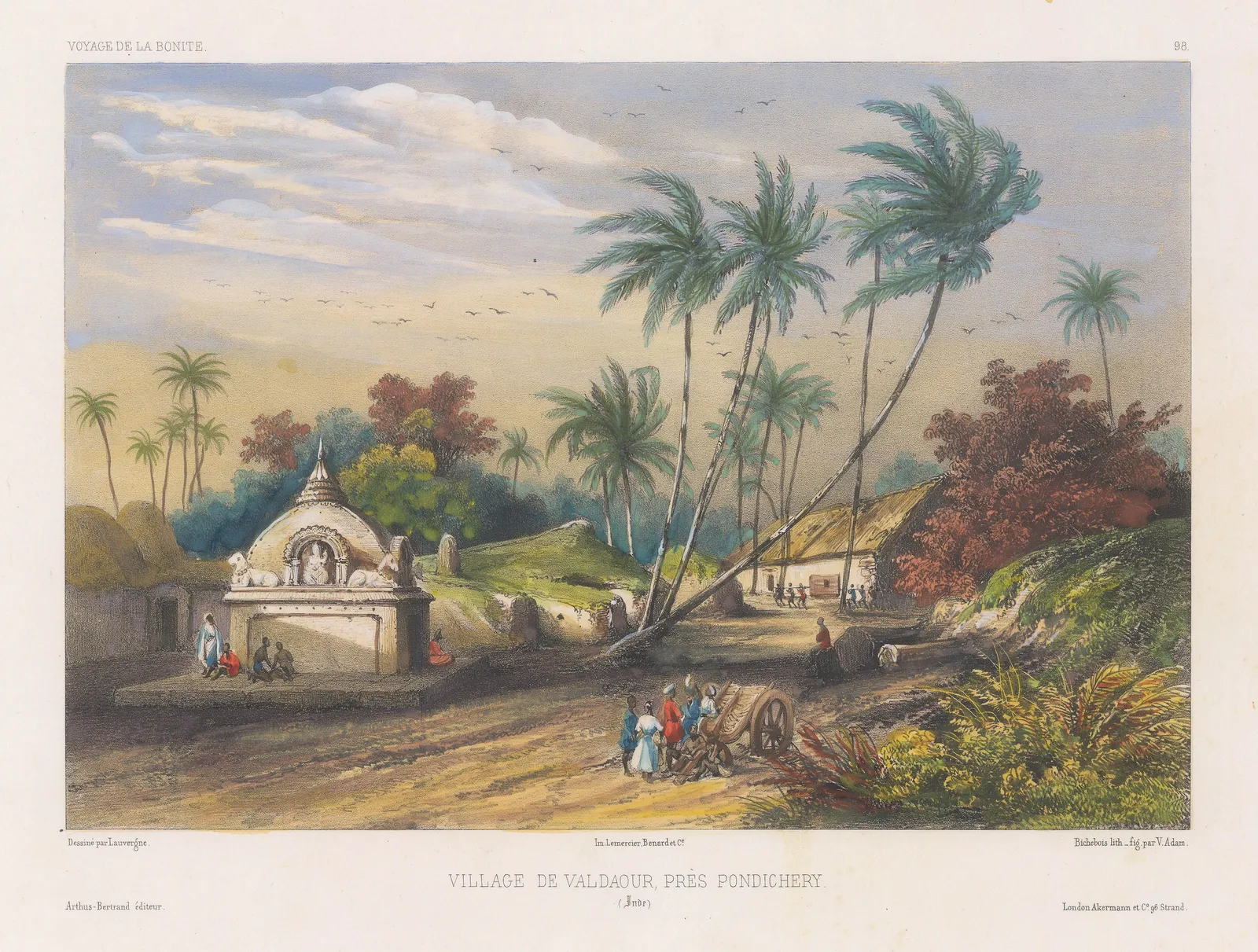 Auguste-Nicolas Vaillant, India - Pondicherry, Valdaour, 1850 c.