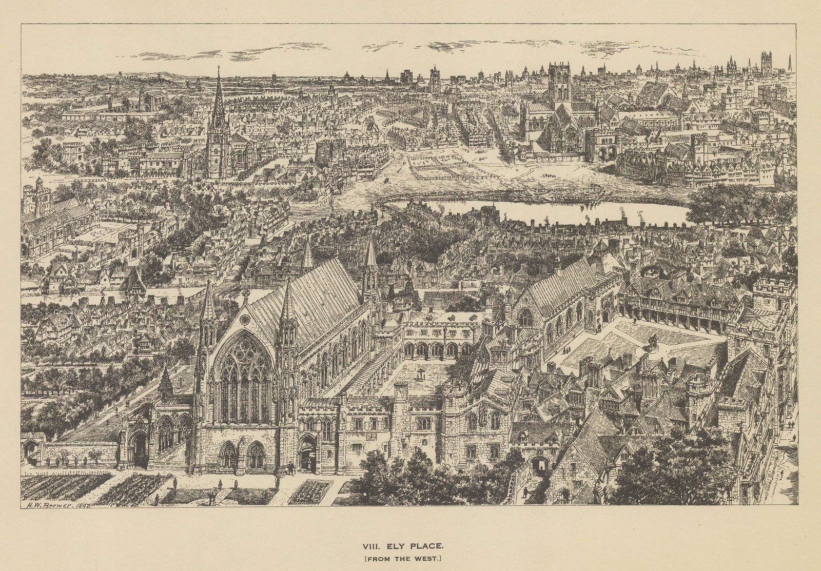 The Builder, London - Medieval London - Ely Place, 1921