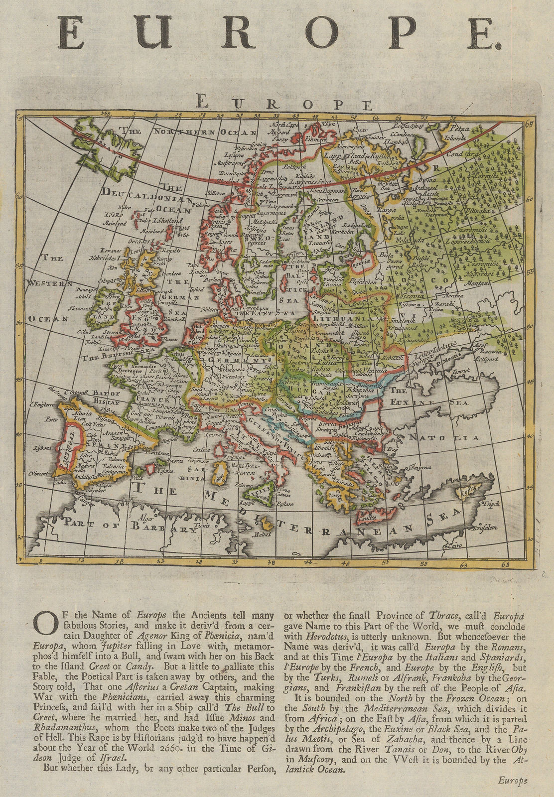 Herman Moll, Europe, 1723